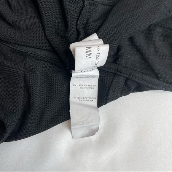 Revamped Black Mesh Bodysuit Size 6 - Picture 4 of 6